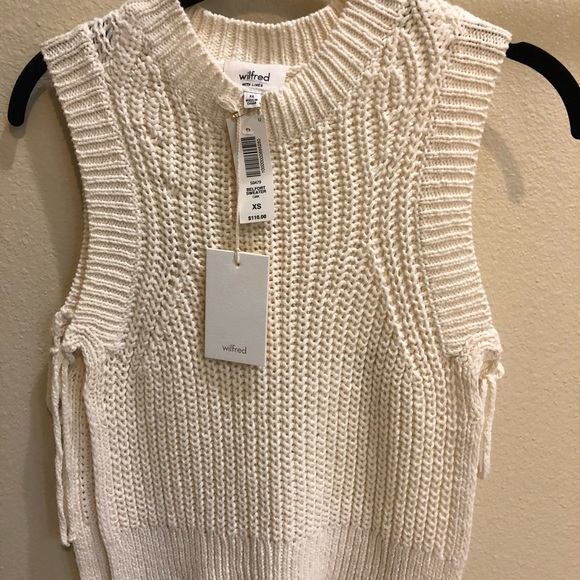 NWT Aritzia Wilfred Belford Sweater in Oak - Picture 6 of 6